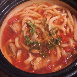 トマト煮込みうどん